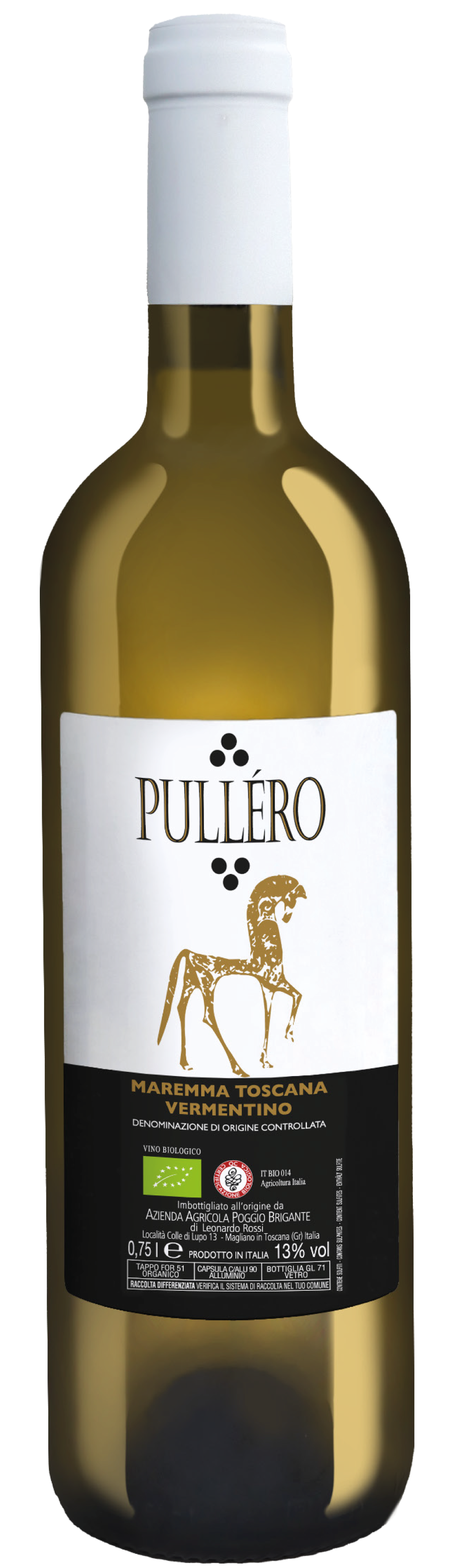 bottiglia vino pullero